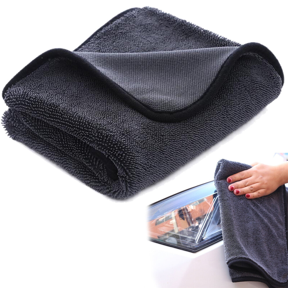 Oyigu Thickened Microfiber Car Wash Towel 40X60cm, Absorbent & Non-Linting, For Car, Bathroom, Kitchen - Multi-Functional, Strong Decontamination 9422877267323