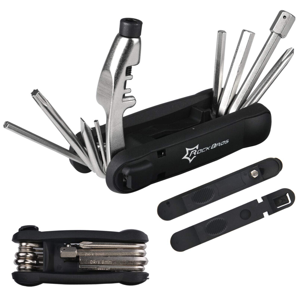 Rockbros 12 In 1 Multifunction Bike Repair Tool Kit Bicycle Multitool Porta