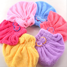 Yakbaofuo Towel Textile microfiber hair turban quickly dry hair hat wrapped bath towel