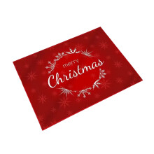 Christmas Star Area Rug for Living Room/Bedroom, Non-Slip, Washable Floor Carpet Runner, Red Merry Christmas Design, Compatible with Miayilima