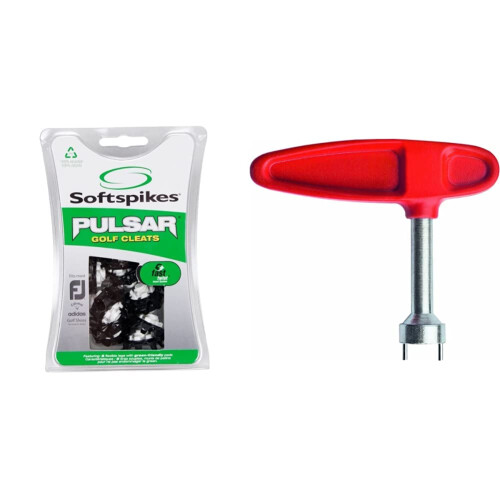 SOFTSPIKES Pulsar Fast Twist 30 Black Golf Spikes WhiteBlack