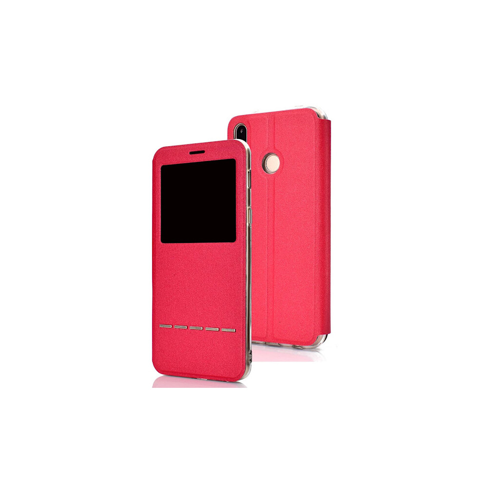 Compatible With Huawei P30 Lite - Stylish Case With Answer Function Red 9399596992013