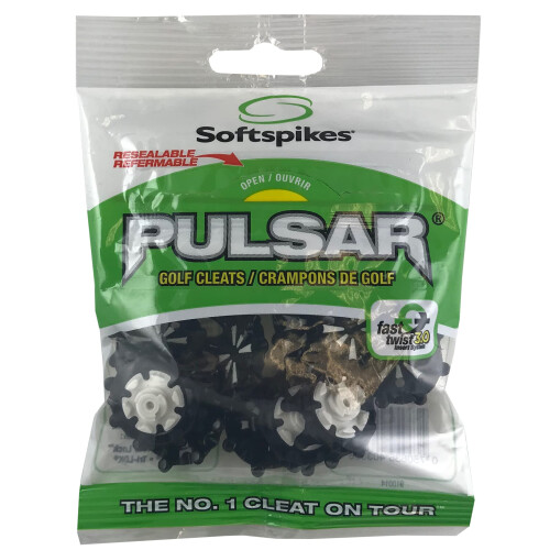 SOFTSPIKES Pulsar Fast Twist 30 Black Golf Spikes WhiteBlack 2