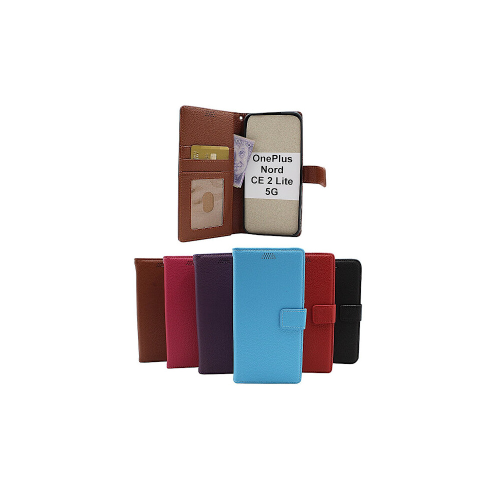 New Standcase Wallet Compatible With Oneplus Nord Ce 2 Lite 5G Brown 9399596992471