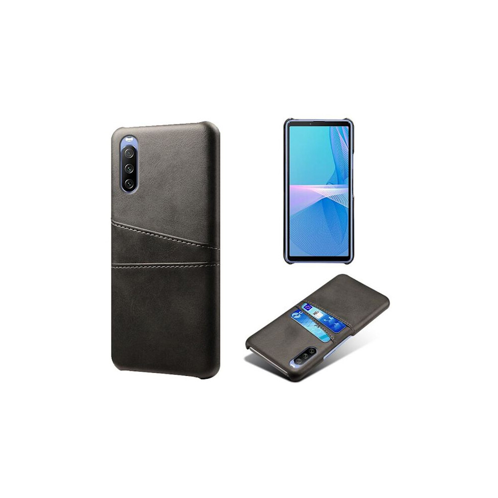 Compatible With Sony Xperia 10 Iii 5G Case With Card Slot - Black 9399596992488