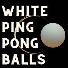 WHEELIO Ping Pong Balls Table Tennis Ball Multicolor Ideal for Craft Party School Learning Activities Family Games Kids Cats White Pack of 100