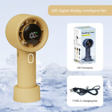 Violent Turbine Digital Display 100 High-Speed Outdoor Handheld USB Fan Portable Mini Large Wind Fan