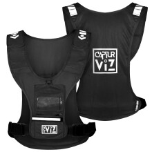 Sports Vest with Recording phone Pouch – Running Cycling Horse Riding Outdoor Sports Black Adjustable