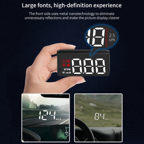 M3 Newest HUD Head-Up Display Car-Styling Overspeed Warning Windshield Projector 1