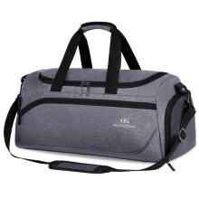 GSG SINCE 1998 Mens Sports Gym Bag with Wet Pocket Shoe Compartment 35L Travel Duffle Holdall with Padded Shoulder Strap Foldable Overnight Bag for