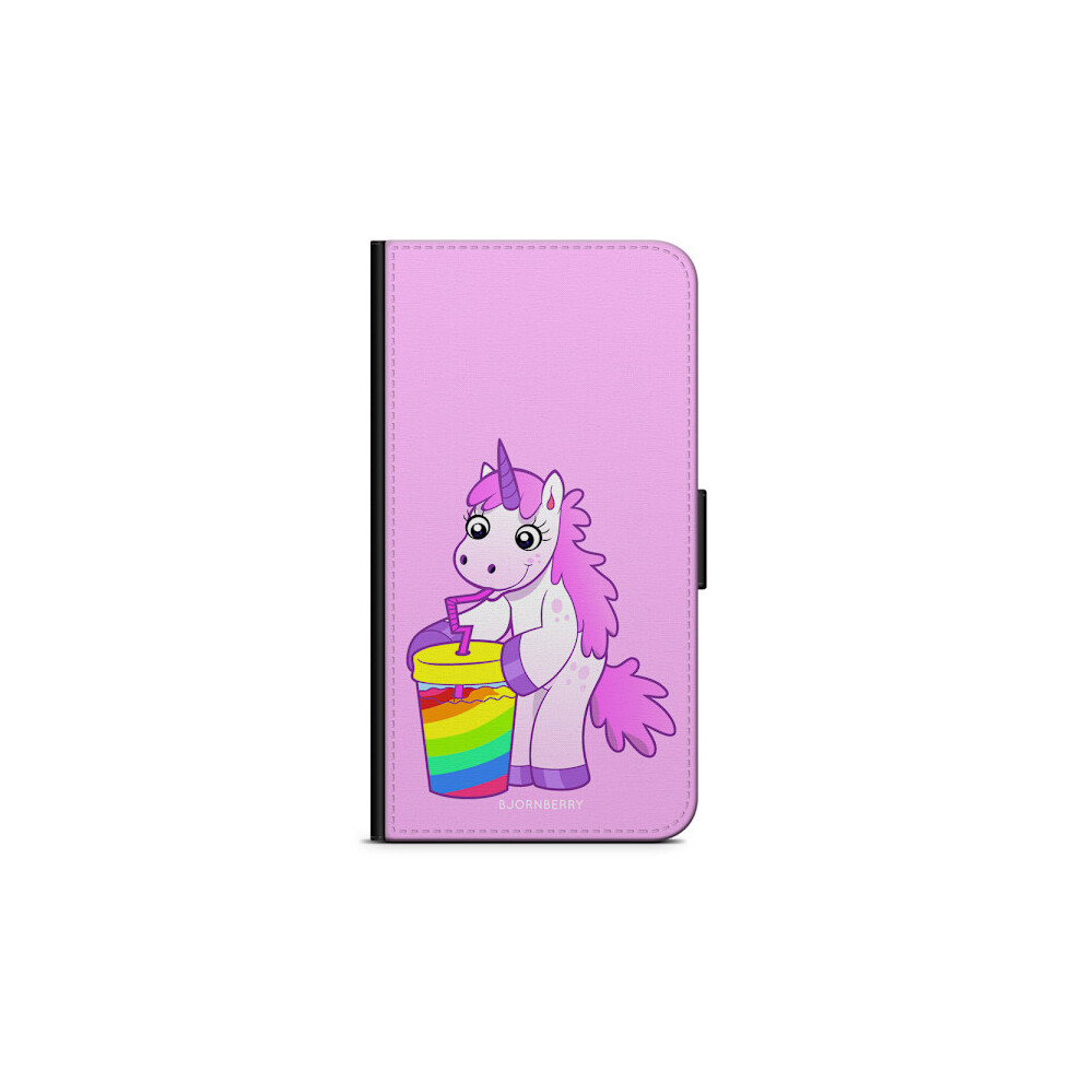 Bjornberry Wallet Case Compatible With Sony Xperia Xa2 - Drinking Unicorn 9085618740266