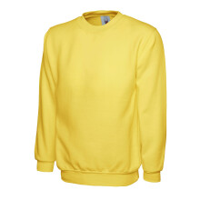 Uneek 300G Plain Classic Crewneck Sweatshirt Yellow  XxxLarge