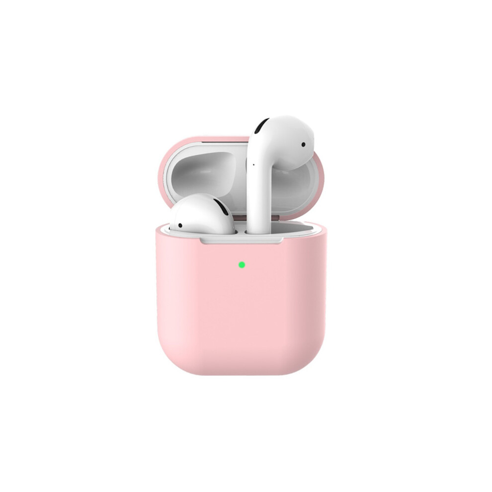 Silicone Case Compatible With Apple Compatible With Airpods Wireless Charging Case Light Pink 9085618740242