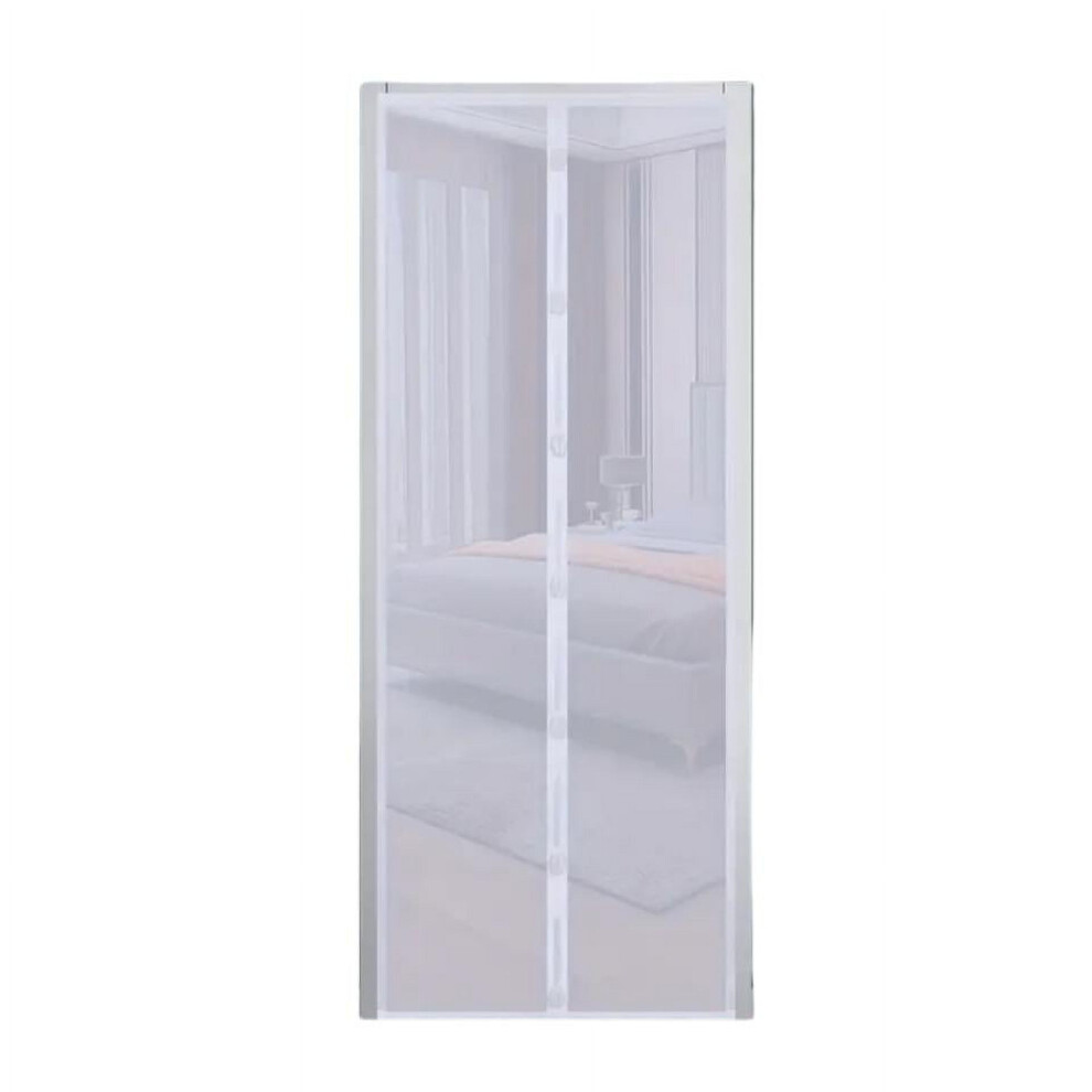 Magnetic Fly Screen Door, Pet Friendly, Magnetic Closure, 100X210cm, White 9085618742697