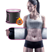 SURPOWN Waist Trainer for Women Men Stomach Flattener Band Cincher Belly Tummy Trimmer Sweat Belt Body Shaper Abdominal Slimming Binder Sport Girdle