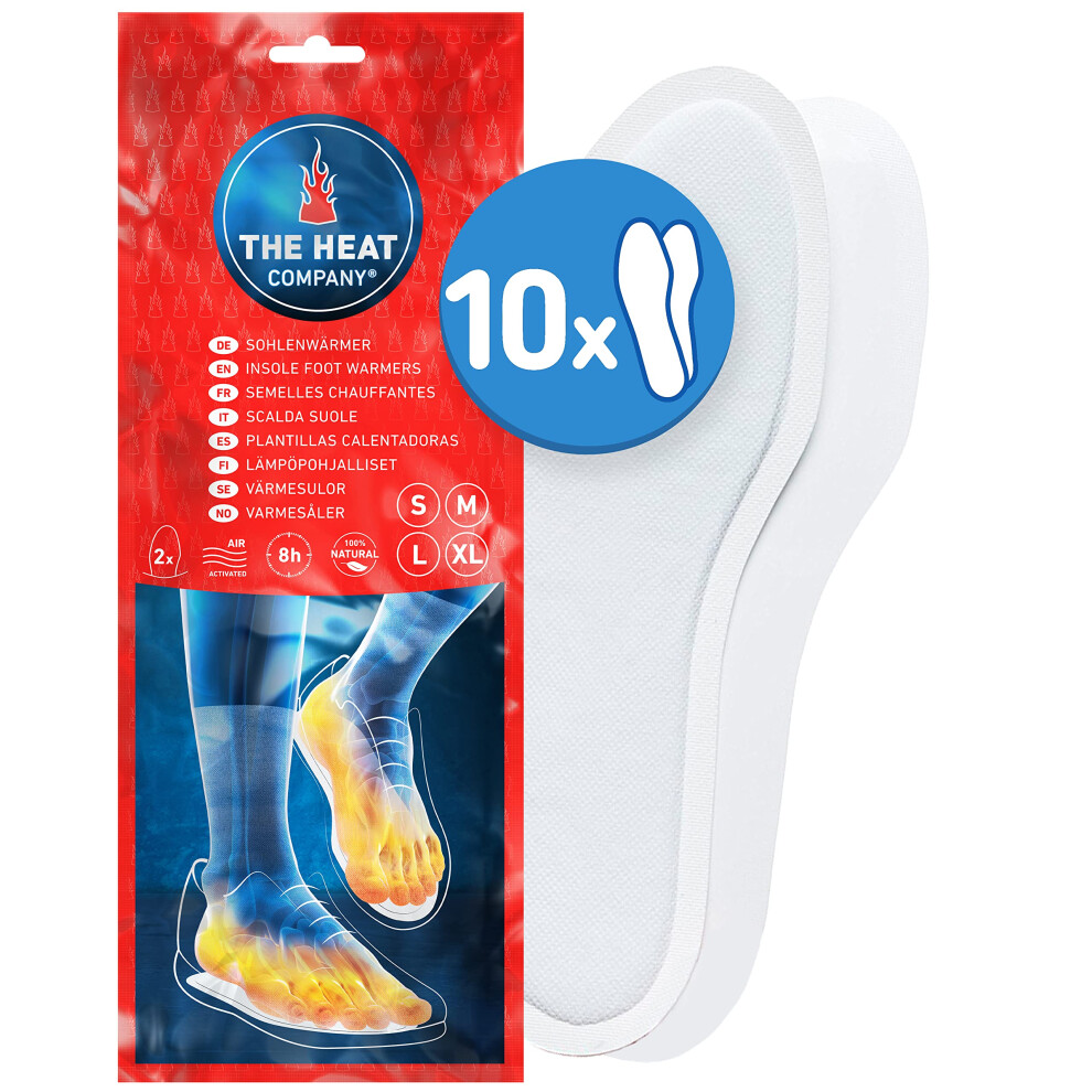 The Heat Company Insole Foot Warmers 10 Pairs Extra Warm 8 Hours Of Warm