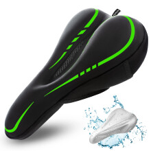 RONUX Narrow Bike Seat CushionMemory Foam Gel Extra Comfort Pad Bicycle Saddle CushionsExercise Road Peloton Mountain BikesComfy Cycling Accessorie