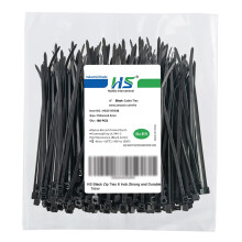 6 Inch Black Zip Ties 100 Pack UV Resistant Nylon Cable Ties SelfLocking Heavy Duty 18lbs