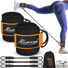 HPYGN Ankle Resistance Bands with Cuffs Ankle Bands for Working Out Resistance Bands for Leg Butt Training Exercise Equipment for Kickbacks Hip Glut
