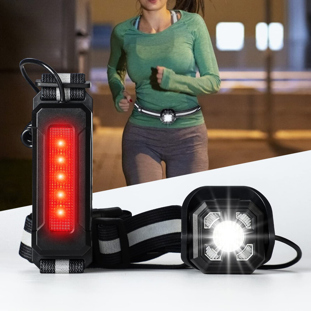West Biking Running For Runners Chest Led Lamp Run Ipx5 Waterp Light