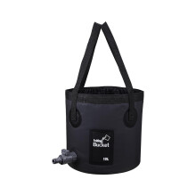 iGreely Handy Folding Bucket 12L Portable Foldable Bucket with Tap for Plum