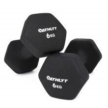 Athlyt  Neoprene Dumbbell Weights  2 x 6 kg
