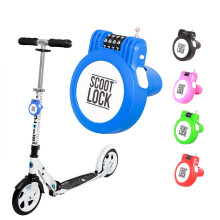 SCOOT LOCK Portable Combination Scooter Lock New Reinforced Scooter Lock Steel Wire Chain Cable Micro Trunki Birdie Ozbozz EVO for Kids Children an