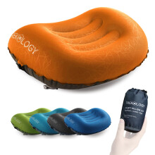 TREKOLOGY Ultralight Inflatable Camping Travel Pillow – Compact Ergonomic