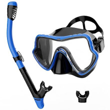 G2RISE SN02 Snorkel Set Adults  Scuba Mask Diving Goggles Dry Snorkeling Ge