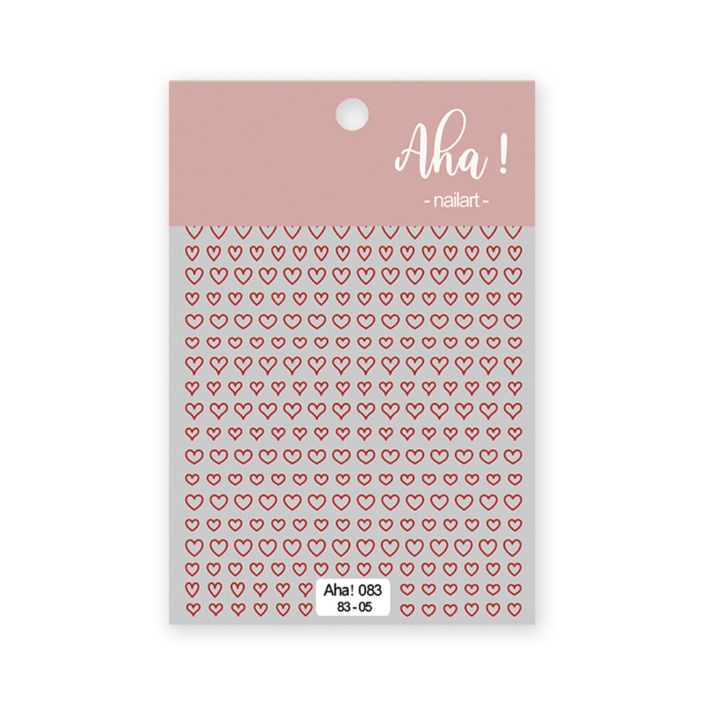 Heart Nail Art Stickers with Hollow Heart Design for Cute DIY Manicure and SalonStyle Nails