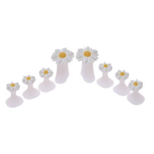 Toe Separators Silicone Daisy Pedicure Toe Spacers Prevent Polish Smudging Reusable 8PCS