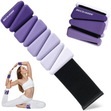 BECOJADDE Ankle Weights Set of 2 Each 045kg for Women Men Adjustable Silico