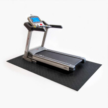Nicoman Treadmill Mat Heavy Duty Exercise Equipment Mat 180 x 75 cm Black N