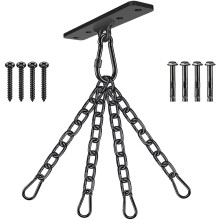 Dolibest Punching Bag Hanger Boxing Ceiling Hook Punch Holder 4 Hole Swing