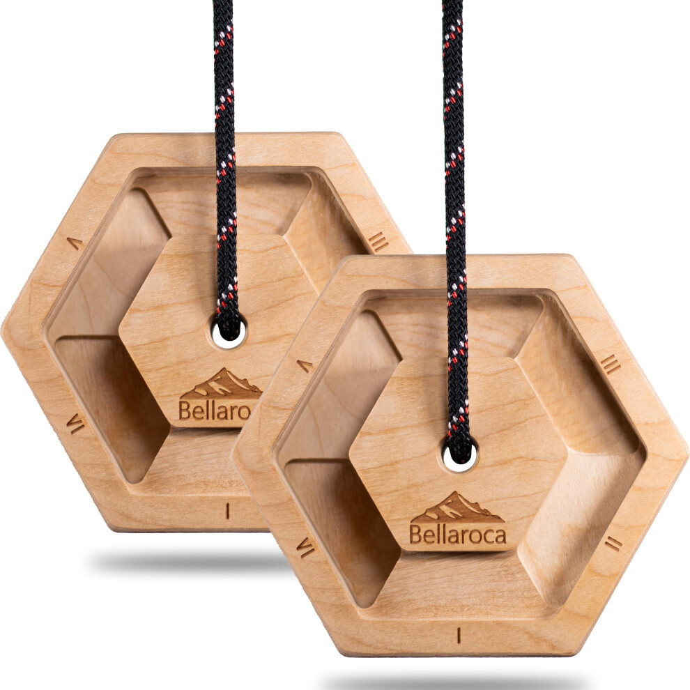 Photos - Climbing Gear Bellaroca Climbing Hangboard Set of 2 Portable Fingerboards for Climbing Training Professional Climbing Boards for Finger St