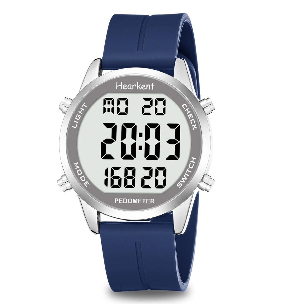 Hearkent Pedometer Watch For Walking For Senior Non Bluetooth No App Requir
