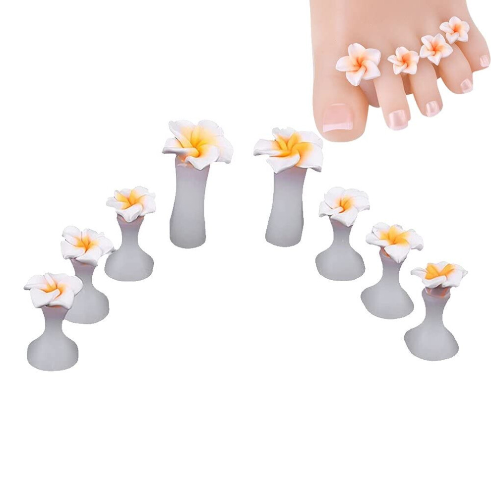 Toe Separators Silicone Toe Spacers for Pedicure Smudge Nail Painting Reusable Comfort Fit