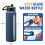 BLUEGO 900ml Glass Water Bottle with Handle and Straw Drinking Hydration Bo 4