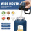 BLUEGO 900ml Glass Water Bottle with Handle and Straw Drinking Hydration Bo 3