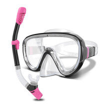 G2RISE Snorkel Set Adults SN05 Snorkel Mask Snorkel Set with Tempered Glass Lenses Dry Top System Upgraded Adjustable Buckle for Snorkeling Diving