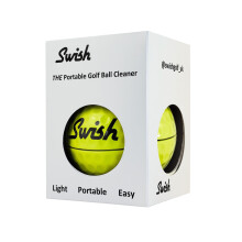 Swish Portable Golf Ball Cleaner Golf Bag Accessory Neon Yellow