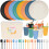 49pcs Unbreakable Dinnerware Sets for 4 People Reusable Plates and Cups Set 1