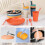 49pcs Unbreakable Dinnerware Sets for 4 People Reusable Plates and Cups Set 6