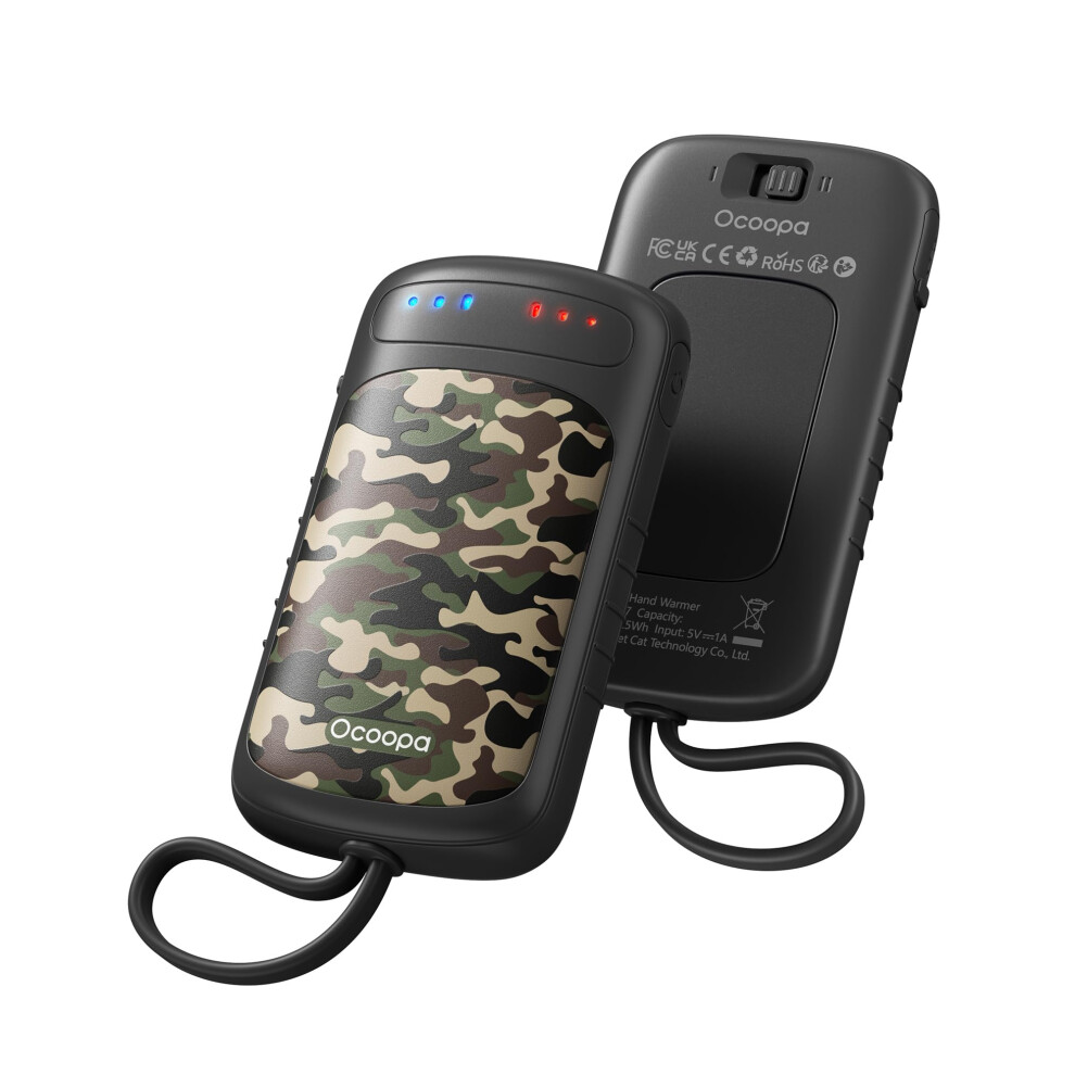 Ocoopa Dualsided Hand Warmers Rechargeable 2In1 Electric Handwarmers With U