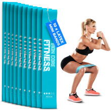 10Pack Set Medium Resistance Booty Bands – Latex Mini Loop Bands for Workou