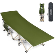 OVERMONT Oversized Folding Camping Bed for Adults75 28 Extra Wide2400D Oxf