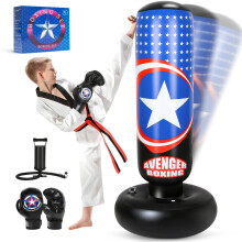 YasinKidz Punching Bag for Kids 66 Large Inflatable Punching Bag 025 mm for