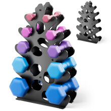 5Tier Dumbbell Rack Only for Home Gym Women Dumbbell Holder with Handle Weight Racks For Free Weights Dumbbell Tower Dumbbells Not Included