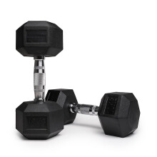NORTHERN Hex Dumbbells Pair 1KG10KG Pairs with Metal Handles AntiRolling Sports Weights Sets Home Gym Equipment Workout Fitness Hexagonal Rubber Coa