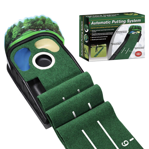 Golf Putting Mat Set width 1128cm x Length 108275cm with Return Track Indoo